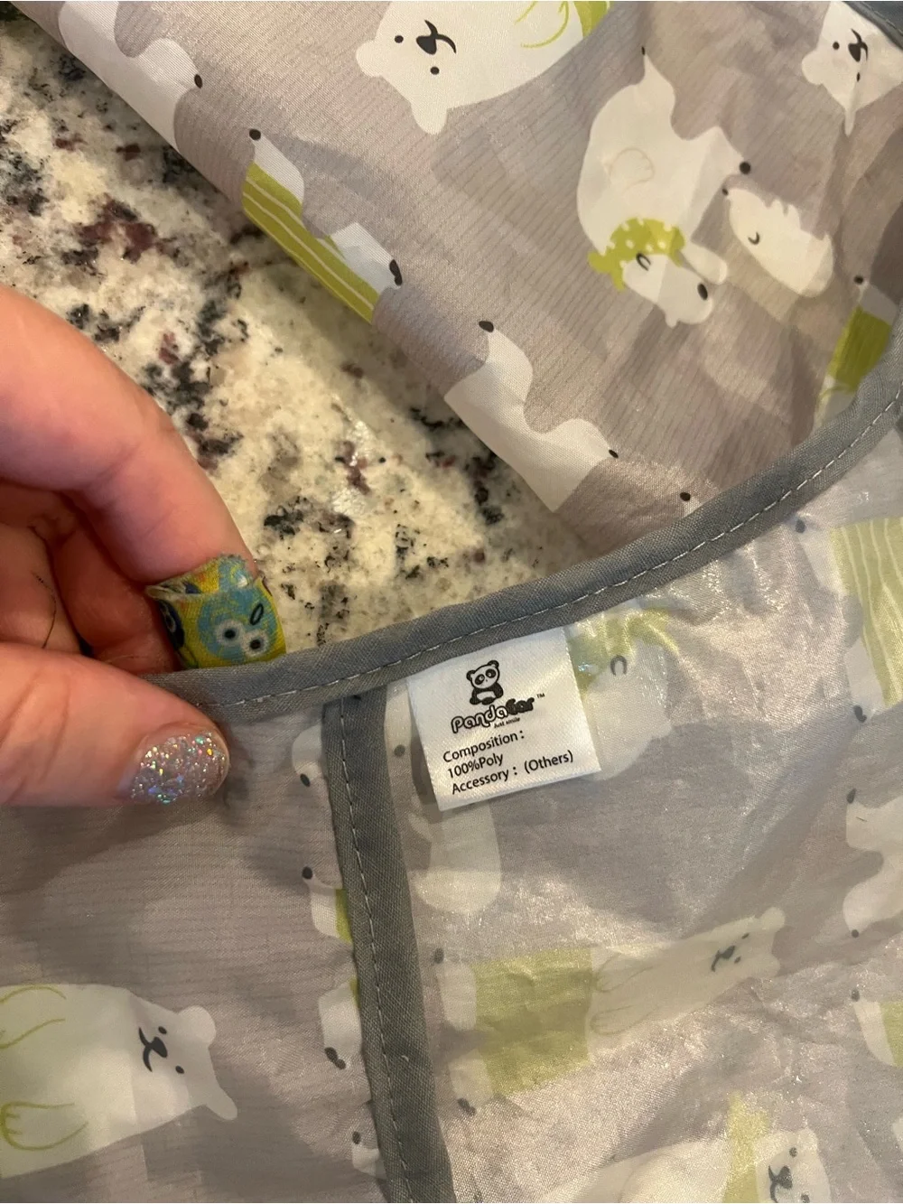 2 Tiny Twinkle travel bibs and 1 art smock